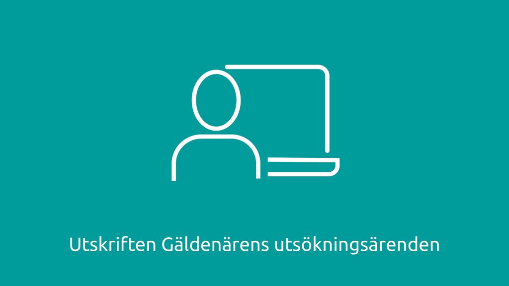Utskriften Gäldenärens utsökningsärenden 2000 leveä